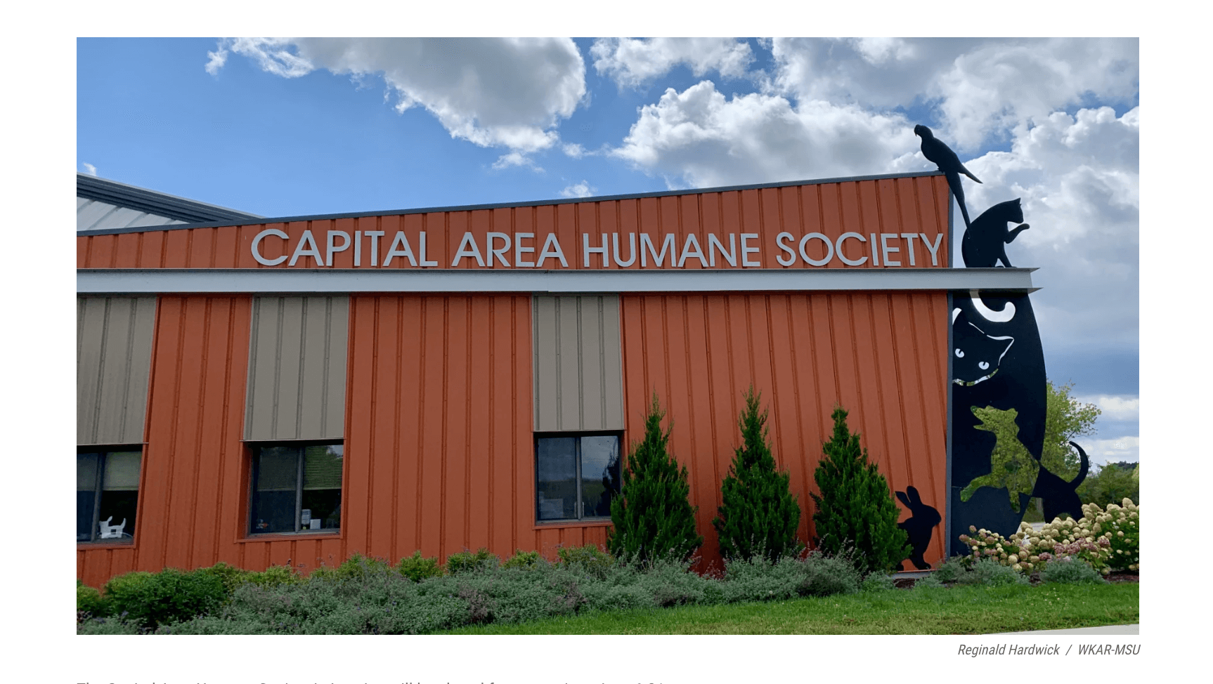 capital area humane society side of building