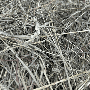 close up view of bell feed company original blend hay 
